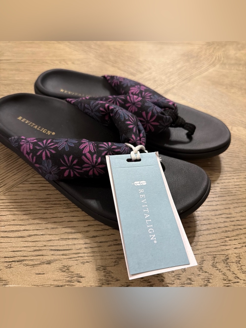 Revitalign Women's Tahiti Flip-Flop, Plum, 9B